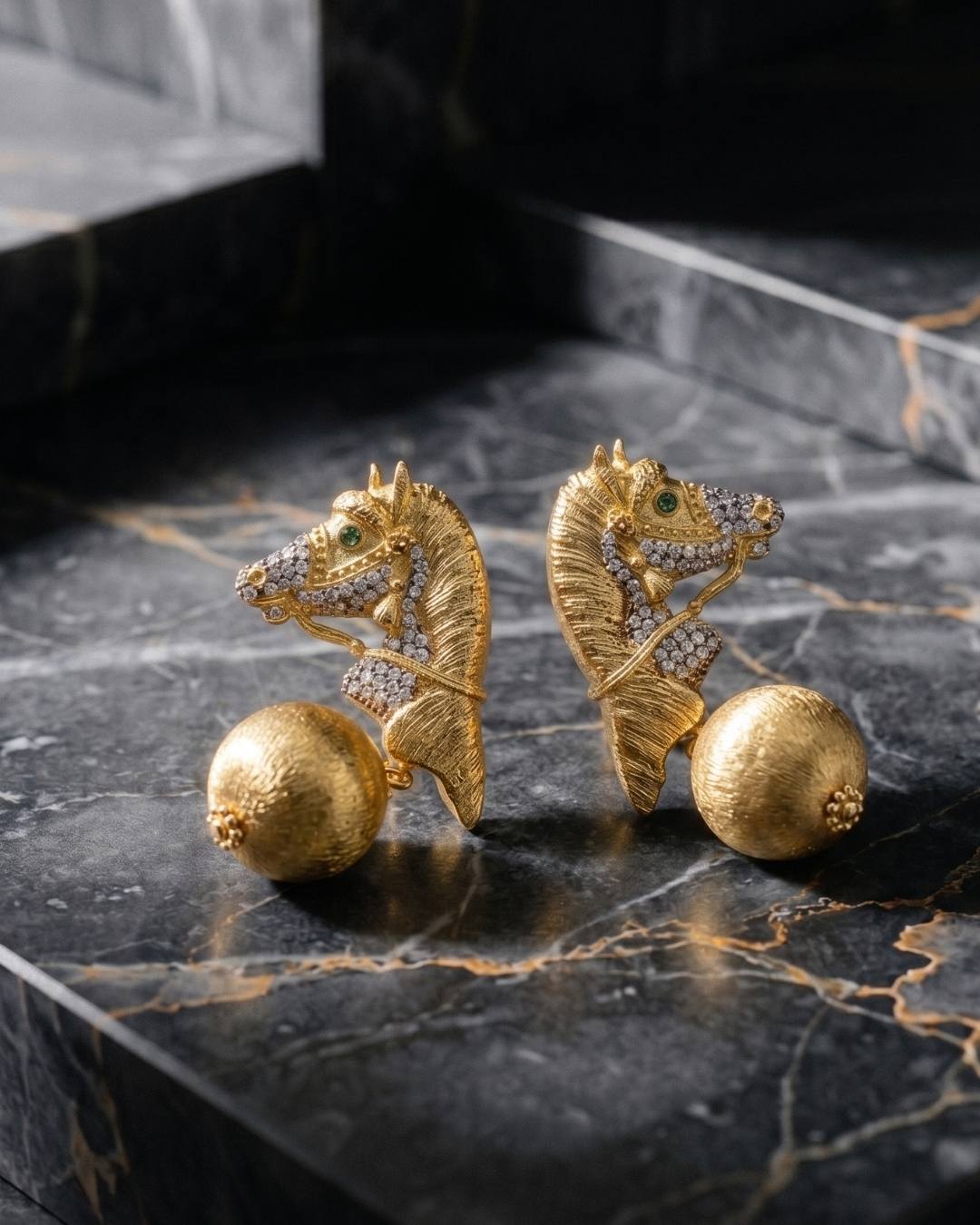 Pegasus Pedestal Earrings frontend image